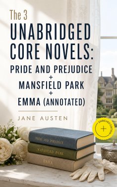eBook: The 3 Unabridged Core Novels: Pride and Prejudice + Mansfield Park + Emma (Annotated)