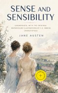 ebook: Sense and Sensibility (Unabridged, with the original watercolor illustrations by C.E. Brock) (Annota