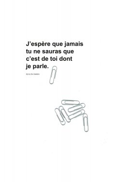eBook: J'espère que jamais tu ne sauras que c'est de toi dont je parle.