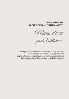 eBook: Menus d'hiver pour l'arthrose.