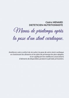 eBook: Menus de printemps après la pose d'un stent cardiaque.