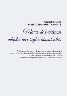 ebook: Menus de printemps adaptés aux règles abondantes