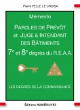 eBook: Mémento 7e et 8e degrés du R.E.A.A.