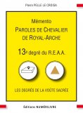 eBook: Mémento 13e degré du R.E.A.A.