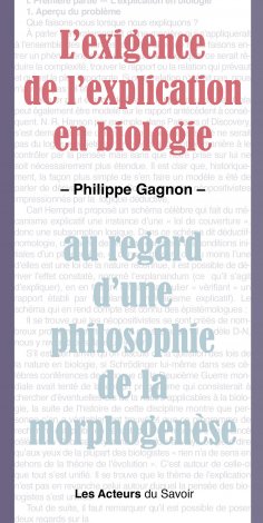 eBook: L'exigence de l'explication en biologie