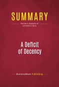 eBook: Summary: A Deficit of Decency