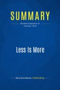 eBook: Summary: Less Is More