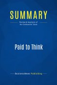 ebook: Summary: Paid to Think
