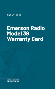 eBook: Emerson Radio Model 39 Warranty Card