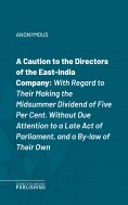 ebook: A Caution to the Directors of the East-India Company