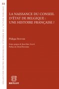 eBook: La naissance du Conseil d'État de Belgique : une histoire française ?