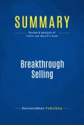 ebook: Summary: Breakthrough Selling