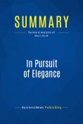 eBook: Summary: In Pursuit of Elegance