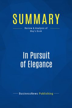 eBook: Summary: In Pursuit of Elegance