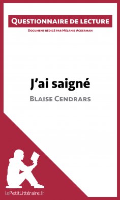 ebook: J'ai saigné de Blaise Cendrars