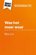 ebook: Was het maar waar van Marc Levy (Boekanalyse)
