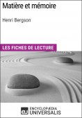 ebook: Matière et mémoire d'Henri Bergson