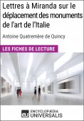 eBook: Lettres à Miranda sur le déplacement des monuments de l'art de l'Italie de Quatremère de Quincy