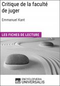 eBook: Critique de la faculté de juger d'Emmanuel Kant