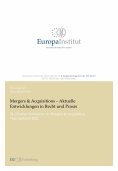 ebook: Mergers & Acquisitions – Aktuelle Entwicklungen in Recht und Praxis