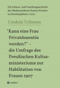 ebook: "Kann eine Frau Privatdozentin werden?" - die Umfrage des Preußischen Kultusministeriums zur Habilit