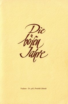 ebook: Die bösen Jahre
