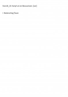 ebook: Sven18_19. Kampf um ein Bewusstsein. [wer]