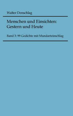 ebook: Menschen und Einsichten: Gestern und Heute