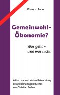 eBook: Gemeinwohl-Ökonomie?