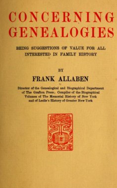 eBook: Concerning Genealogies
