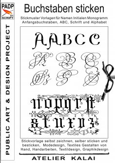 eBook: PADP-Script 001: Buchstaben sticken