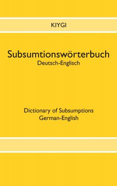 eBook: Subsumtionswörterbuch Deutsch-Englisch
