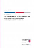 eBook: Europäisierung des Verbandsklagerechts