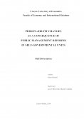 eBook: Person-Job Fit Changes As A Consequence Of Public Management Reforms In Self-Governmental Units