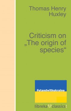 eBook: Criticism on "The origin of species"