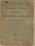 ebook: Grammatischer Anhang zum Lehrbuch der Französischen Sprache 1898