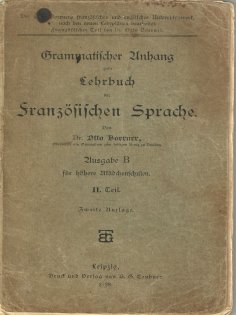 ebook: Grammatischer Anhang zum Lehrbuch der Französischen Sprache 1898