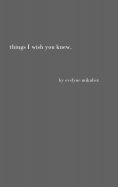 eBook: Things I Wish You Knew