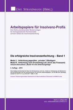 eBook: Die erfolgreiche Insolvenzanfechtung – Band 1