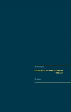 eBook: Emmanuel Lévinas  Anders gesagt