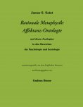 ebook: Rationale Metaphysik: Affektanz -Ontologie