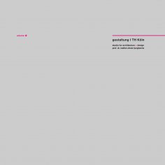 eBook: gestaltung I TH Köln - volume I