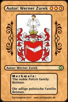 eBook: The noble Polish family Betman. Die adlige polnische Familie Betman.