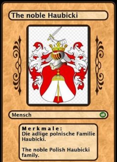 eBook: The noble Polish Haubicki family. Die adlige polnische Familie Haubicki.