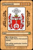 eBook: The noble Polish Hornowski family. Die adlige polnische Familie Hornowski.
