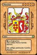 eBook: The noble Polish family Hosius. Die adlige polnische Familie Hosius.