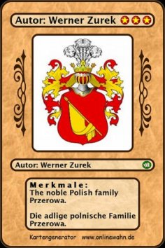 eBook: The noble Polish family Przerowa. Die adlige polnische Familie Przerowa.