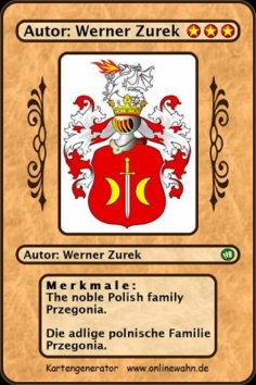 eBook: The noble Polish family Przegonia. Die adlige polnische Familie Przegonia.