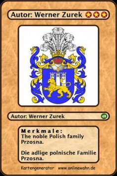 eBook: The noble Polish family Przosna. Die adlige polnische Familie Przosna.