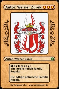 eBook: The noble Polish family Rogala. Die adlige polnische Familie Rogala.